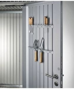 PORTAUTENSILI PER CASETTA AVANTGARDE, HIGHLINE, HIGHBOARD, CONFEZIONE DA 2 UNITÀ - ARGENTO - BIOHORT. 47031